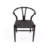 Willow Designer Revere Natural Oak Chair - Black on Black