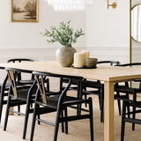 Willow Designer Revere Natural Oak Chair - Black on Black