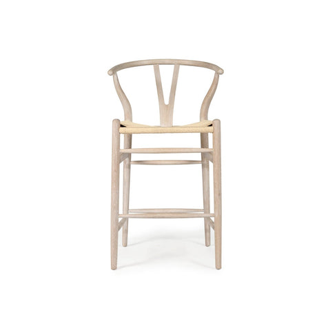 Willow Oak Counter Stool - White Coastal Oak - 0.95m