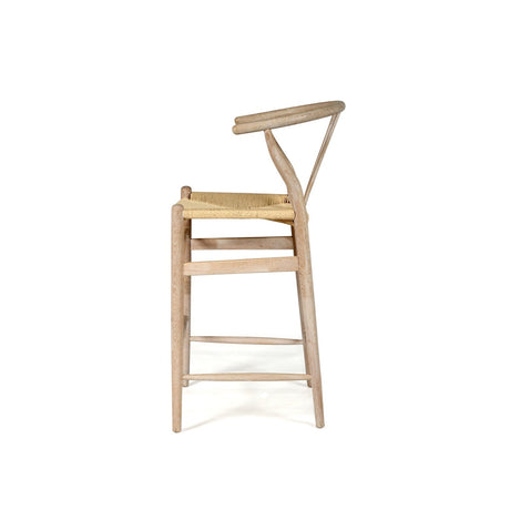 Willow Oak Counter Stool - White Coastal Oak - 0.95m
