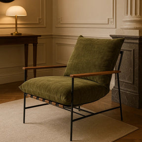 Winston Steel frame  Armchair – Forest