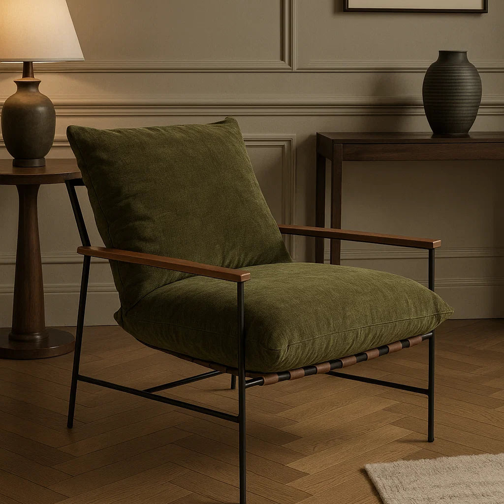 Winston Steel frame  Armchair – Forest