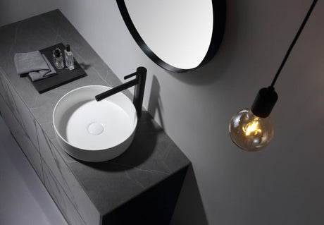 Aulic DOVE Black&White Ceramic Basin (Round: 360x360x120)