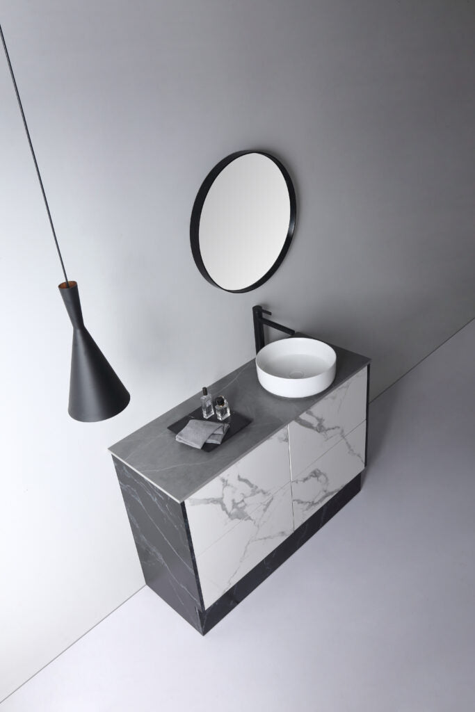 Aulic DOVE Ceramic White Basin (Round: 360x360x120)