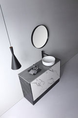 Aulic DOVE Ceramic White Basin (Round: 360x360x120)