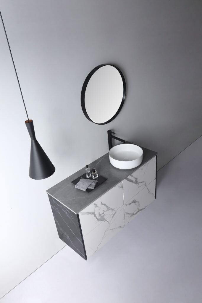Aulic DOVE Ceramic White Basin (Round: 360x360x120)