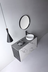 Aulic DOVE Ceramic White Basin (Round: 360x360x120)