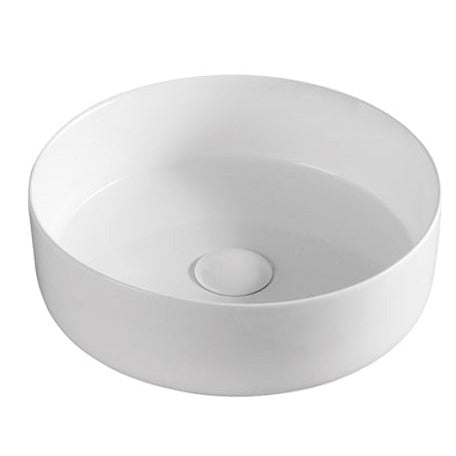 Aulic DOVE Ceramic White Basin (Round: 360x360x120)