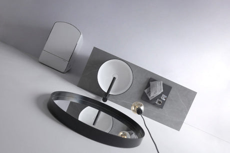 Aulic DOVE Black&White Ceramic Basin (Round: 360x360x120)