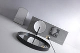 Aulic DOVE Ceramic White Basin (Round: 360x360x120)