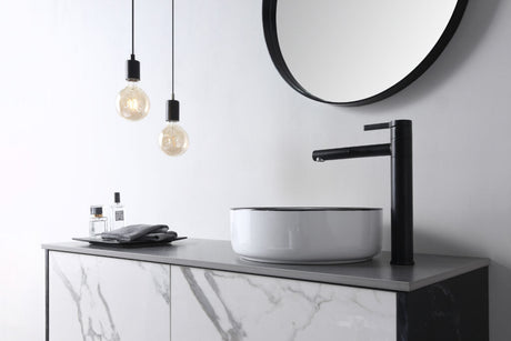 Aulic DOVE Black&White Ceramic Basin (Round: 360x360x120)