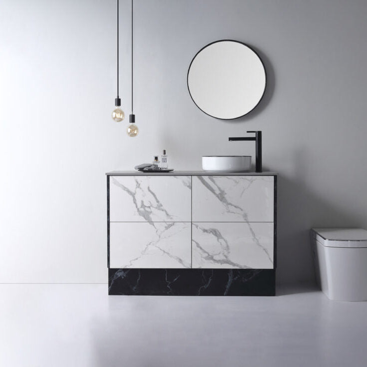 Aulic DOVE Black&White Ceramic Basin (Round: 360x360x120)