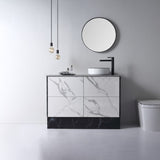 Aulic DOVE Black&White Ceramic Basin (Round: 360x360x120)