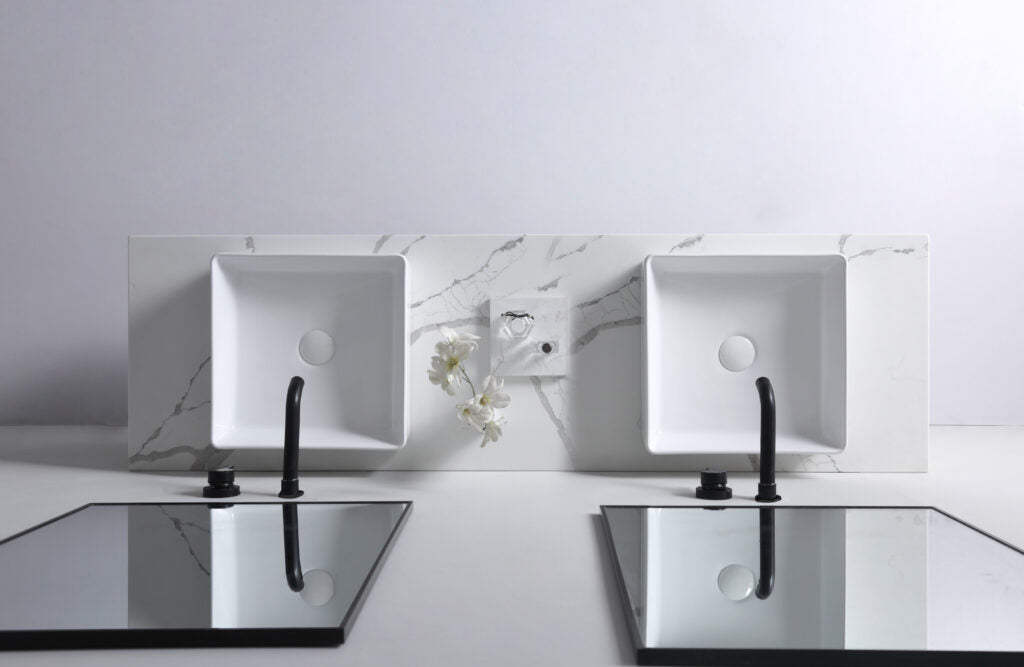 Aulic MACLEOD White Ceramic Basin (Square: 360x360x120)