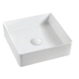 Aulic MACLEOD White Ceramic Basin (Square: 360x360x120)