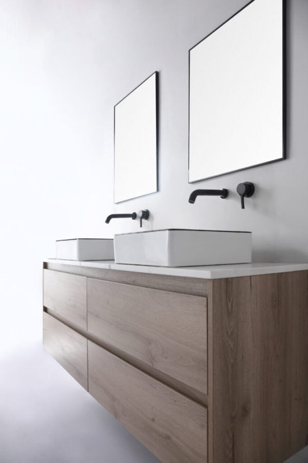 Aulic MACLEOD Black&White Ceramic Basin (Square: 360x360x120)