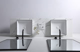 Aulic MACLEOD Black&White Ceramic Basin (Square: 360x360x120)
