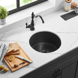 POS Camden Fireclay Undermount Kitchen Sink 470x228 (Matte Black)