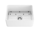 POS Chelsea Fireclay farmhouse single sink 600x451x253mm (Gloss White)