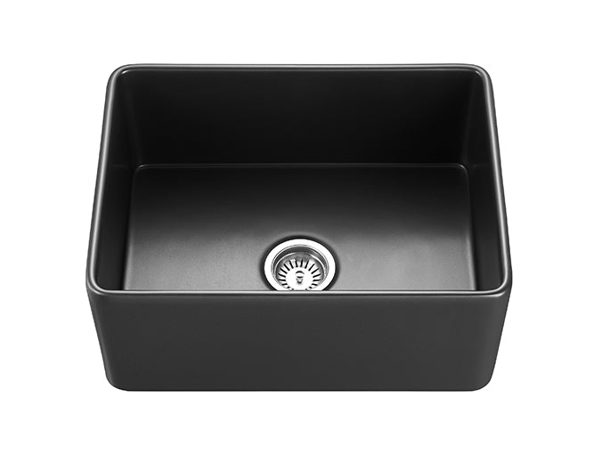 POS Chelsea Fireclay farmhouse single sink 660x451x253 (Matte Black)