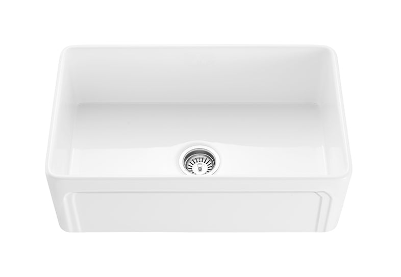 Kensington Ceramic Kitchen Sink 758x453x254mm (Single Bowl)