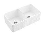 Greenwich Fireclay Kitchen Sink 838x457x255mm