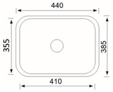 Undermount Sink 445 x 385mm (Chrome)