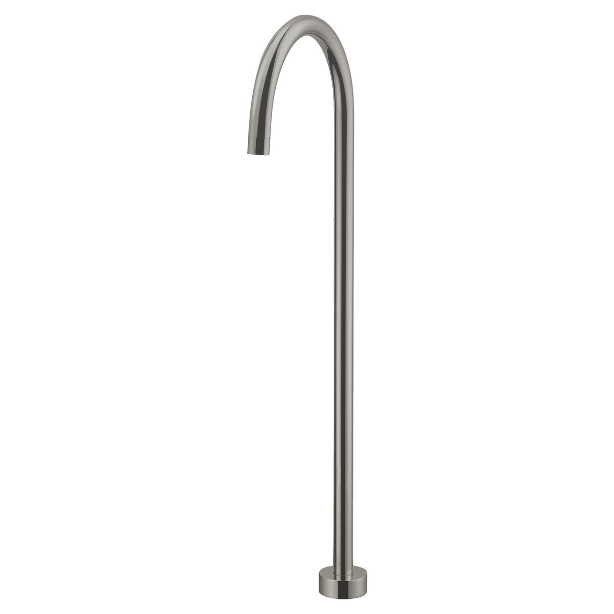 Yale Round Floor-mounted Bath Spout - Brushed Nickel