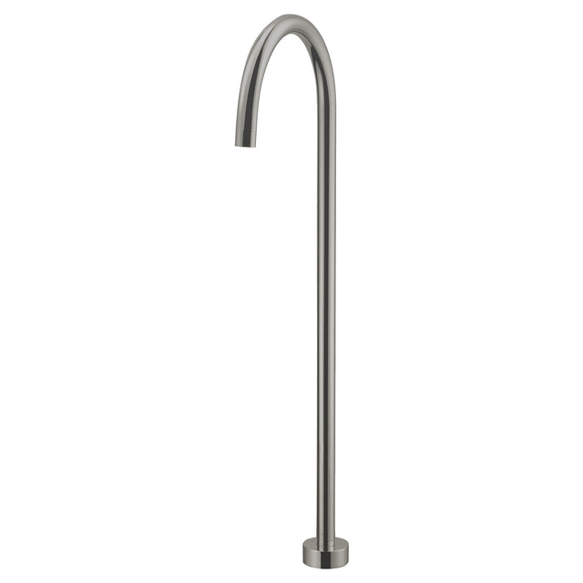 Yale Round Floor-mounted Bath Spout - Brushed Nickel