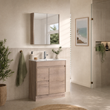 YORK Slim Freestanding Vanity Max Oak 750/900