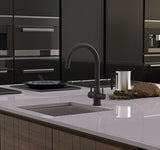 Puretec Z1  Matt Black Tripla Elite 3-Way Kitchen Mixer Tap & Water Filter Package