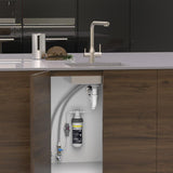Puretec Tripla Elite 20 Brushed Nickel 3-Way Kitchen Mixer Tap & Water Filter Package