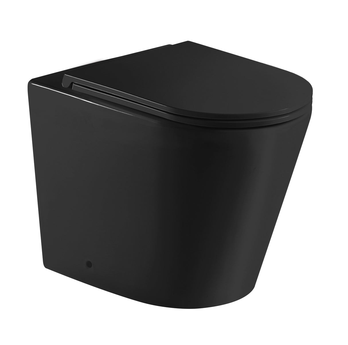 Berlin99 Wall-Faced Floor Toilet Pan (Matte Black)