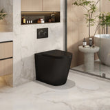 Berlin99 Wall-Faced Floor Toilet Pan (Matte Black)