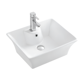 ZENTO 49S Semi-Pedestal Wall Hung Rectangular Basin (495x415x190mm)