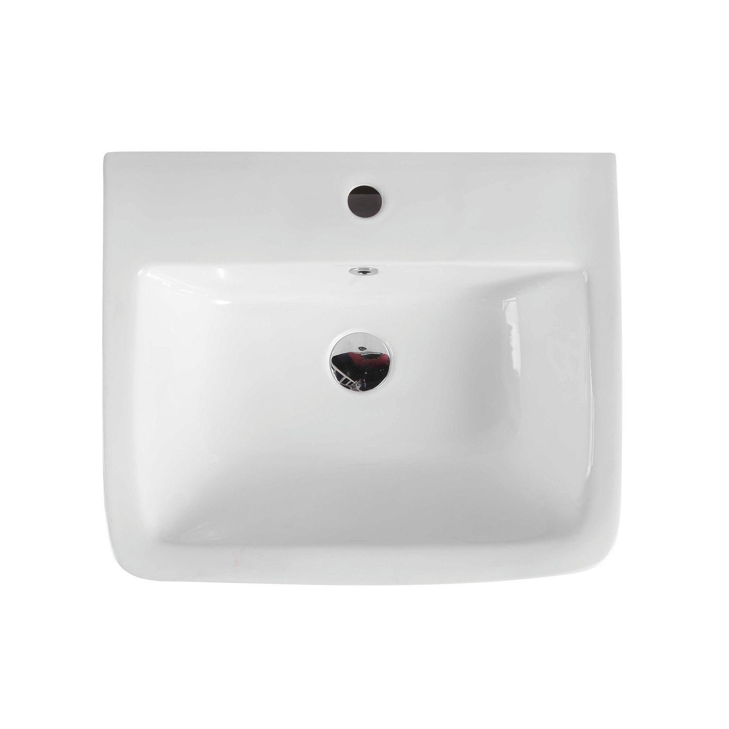 ZENTO 53S Semi-Pedestal Wall Hung Rectangular Basin (530x440x360mm)
