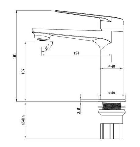 ZEVIO Lead Free Basin Mixer