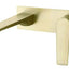 ZEVIO Wall Mixer With Spout - Brushed Gold