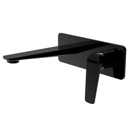 ZEVIO Wall Mixer With Spout - Matte Black