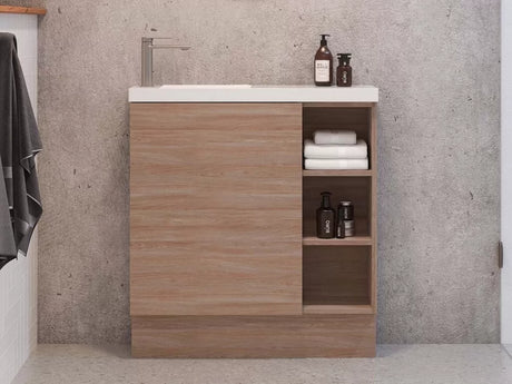 Timberline EADIE Space Saving Single Bowl Floor Standing Vanity (800mm)