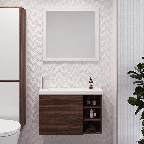 Timberline EADIE Space Saving Single Bowl Wall Hung Vanity (800mm)