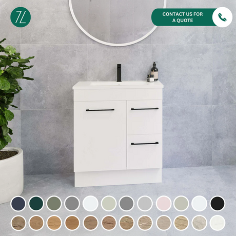 Timberline ENSUITE Single Bowl Floor Standing Vanity (All Size)