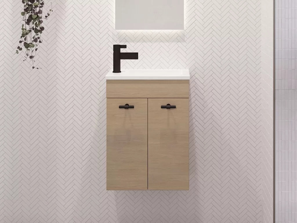 Timberline ENSUITE Single Bowl Wall Hung Vanity (All Sizes)
