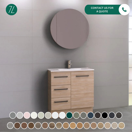 Timberline FLORIDA ENSUITE Single Bowl Floor Standing Vanity (All Size)