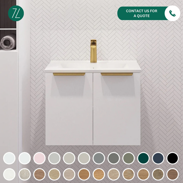 Timberline FLORIDA ENSUITE Single Bowl Wall Hung Vanity (All Size)