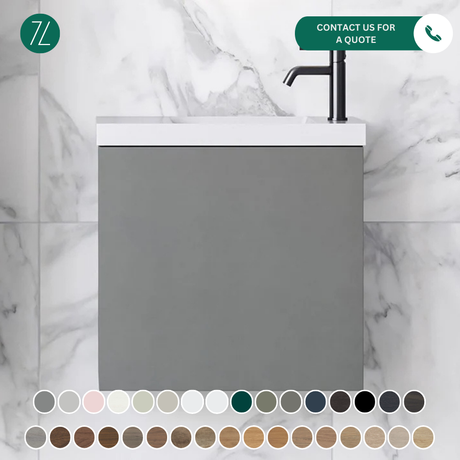 Timberline OLLIE Single Bowl Wall Hung Vanity (All Size)