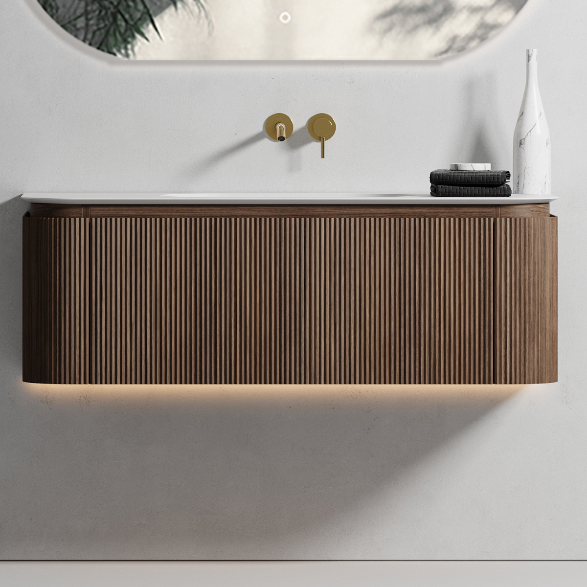ZURE Walnut Waverton vanity 