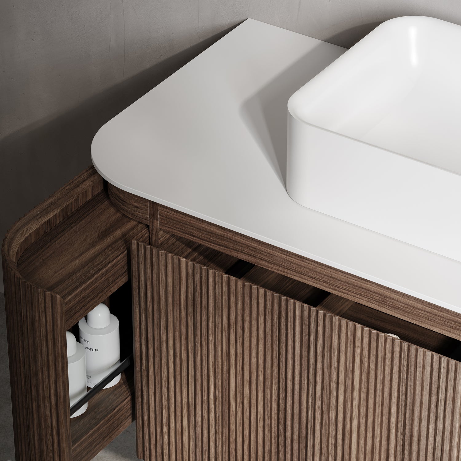 ZURE Walnut Waverton vanity 