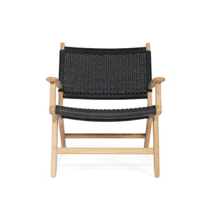 Zane Accent Arm Chair – Black (Close Weave) - 0.72m