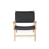 Zane Accent Arm Chair – Black (Close Weave) - 0.72m